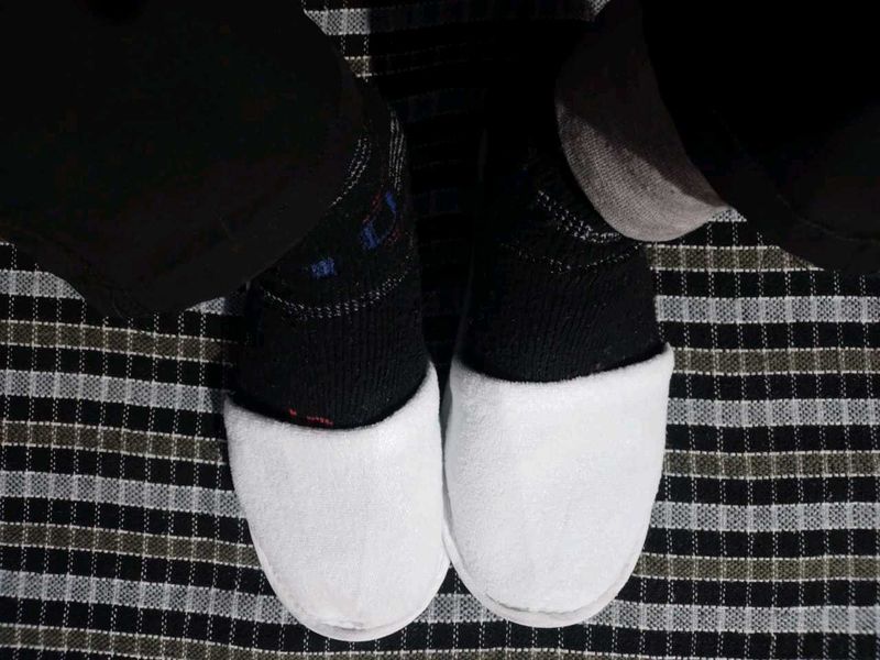 White  Slippers, Cotton Universal Size