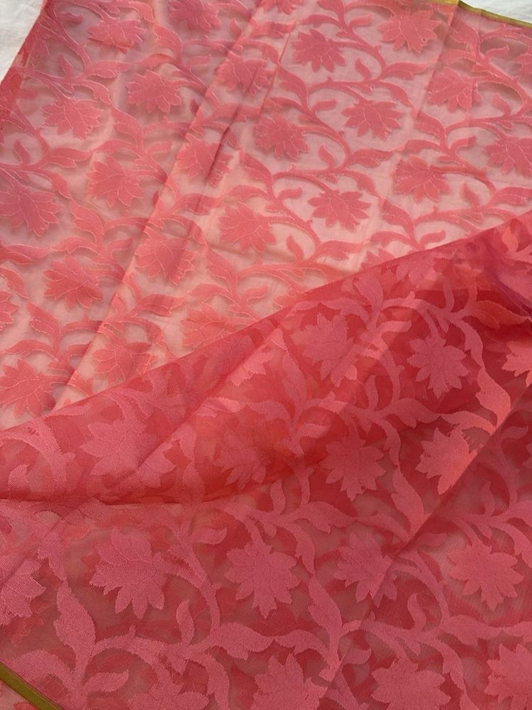 🌸 Rose Blush Luxe – Premium Designer Net Fabric ✨