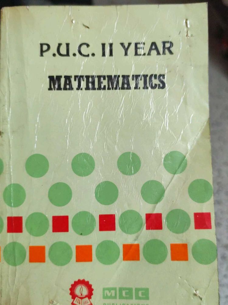 PUC II Year Mathematics Book