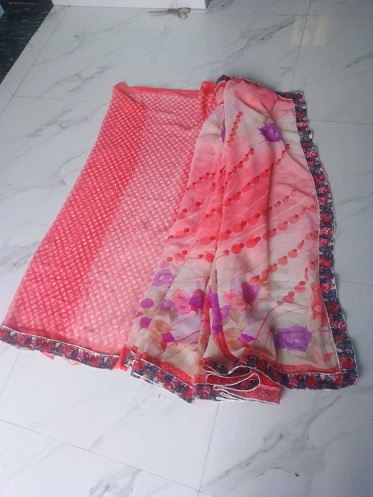Elegant Floral Saree