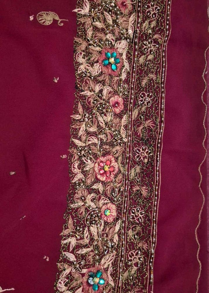 Embroidered Dress saree