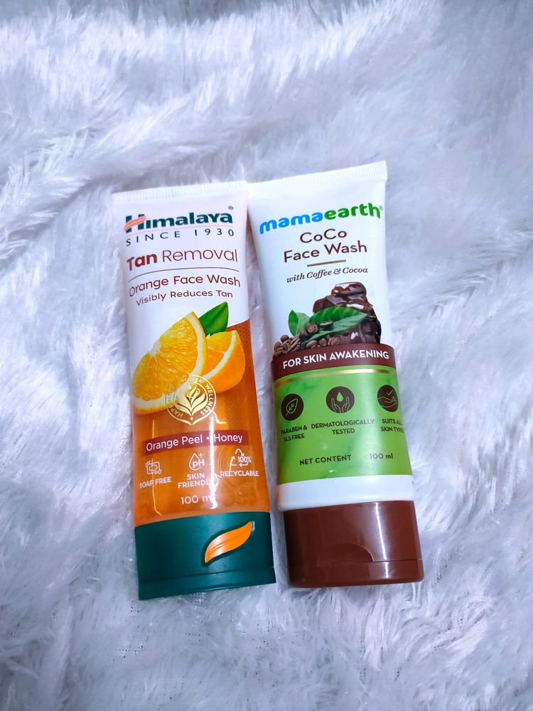Mamaearth And Himalaya Face Wash