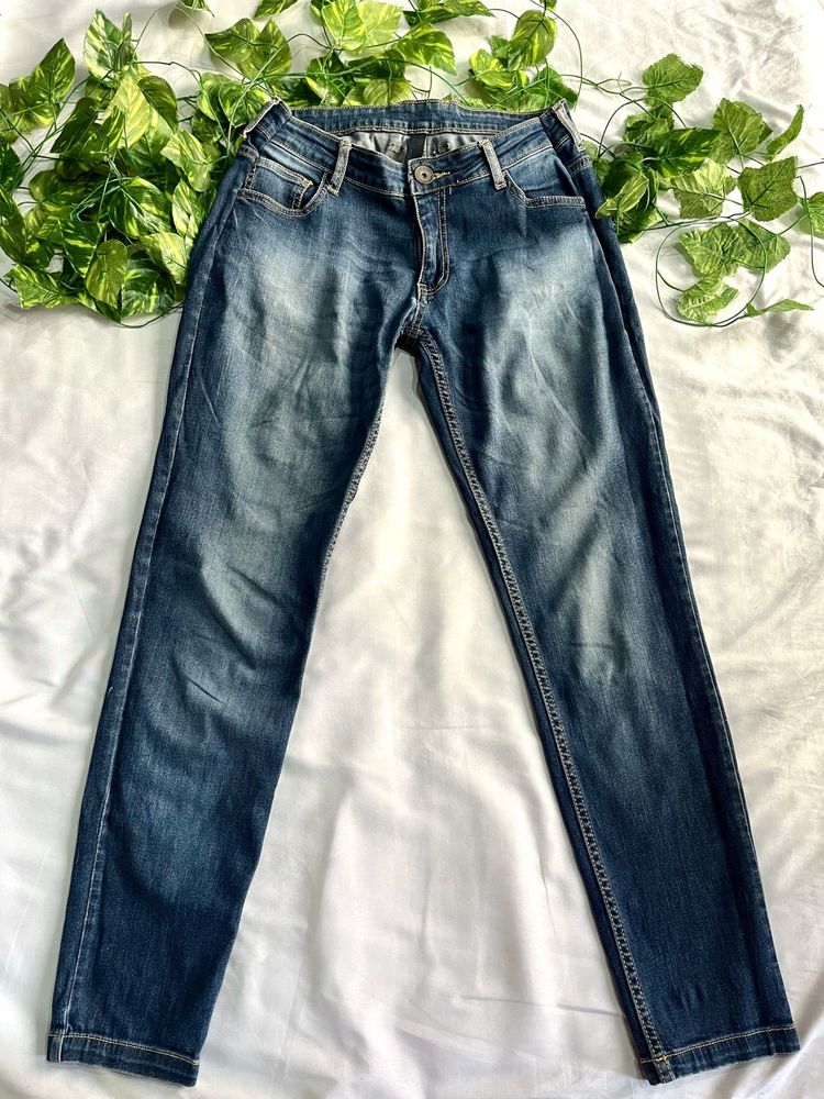 Benetton Women’s Slim Fit Jeans - Medium Wash (28)
