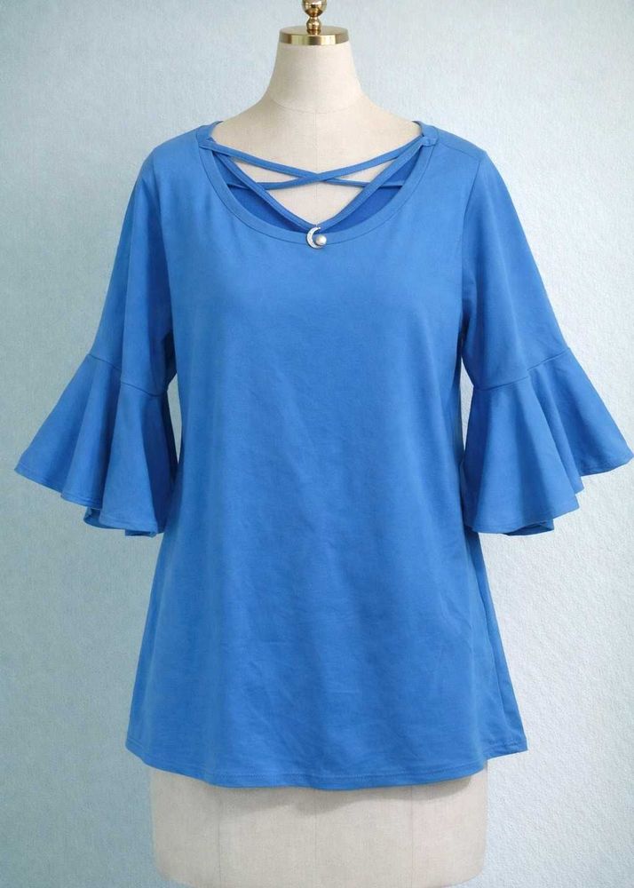 Blue Bell Sleeve Top