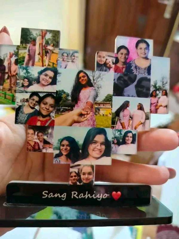 Personalized Photo Collage with Stand