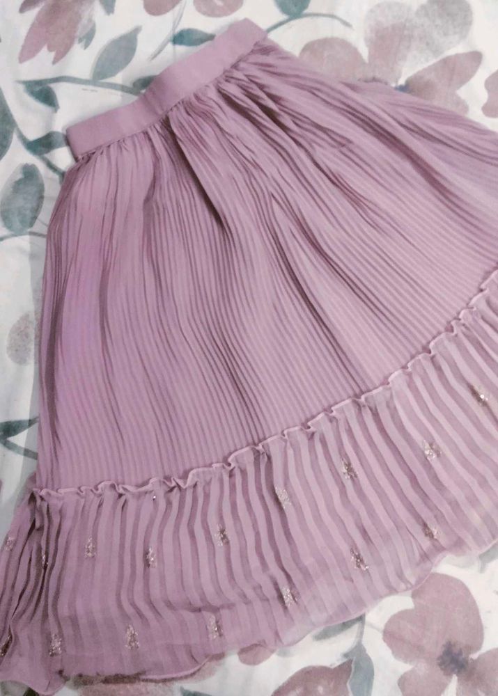 Lavender Embellished Indian Outfit