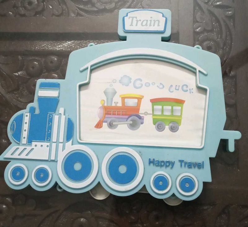 Train Shaped Photo Frame Showpiece