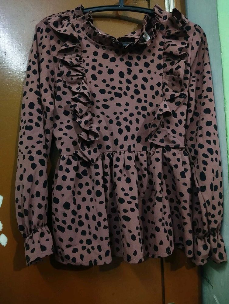 METRO-FASHION Top|Cute Mauve Coloured