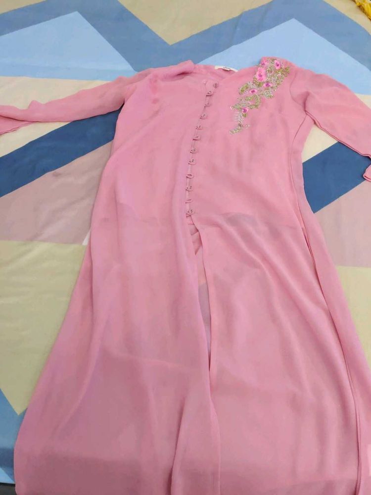 Elegant Pink Ethnic kurti