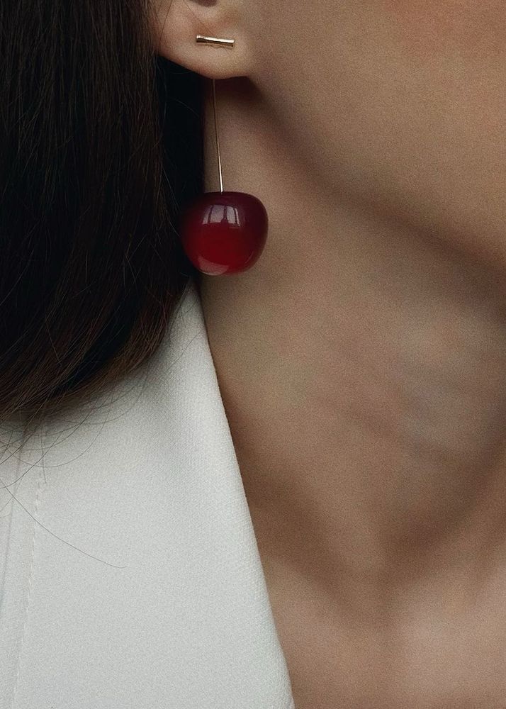Cherry 🍒 Red Earring