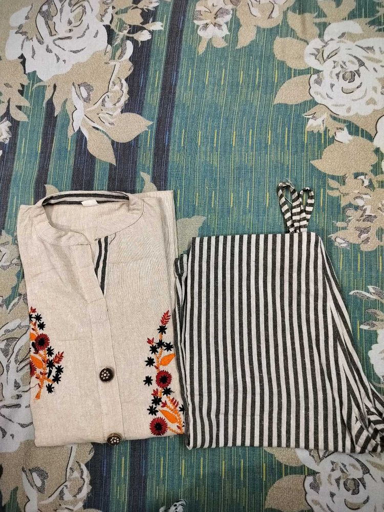 Khadi Kurti N Pant
