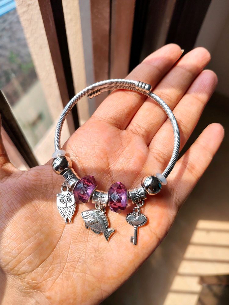 Purple 💜 Pandora Charm Bracelet Best For BTS Fans
