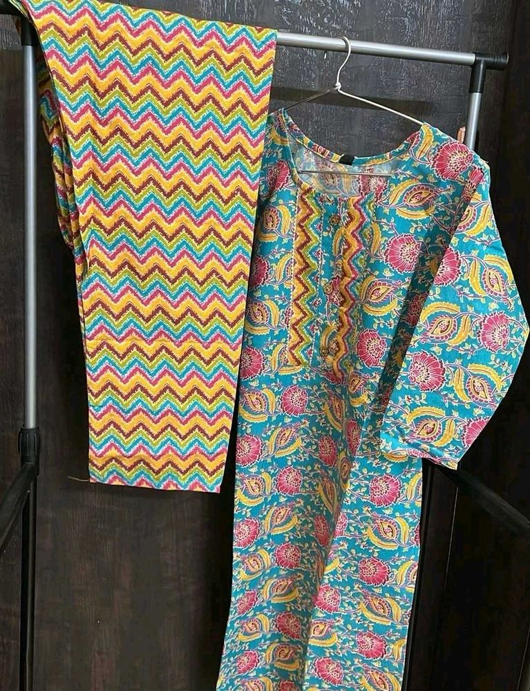 Colourful Kurta Pant Set
