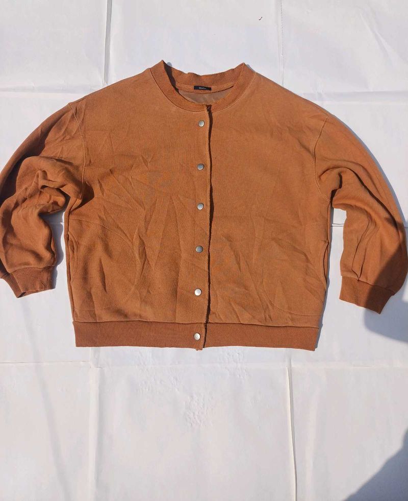 🤎Brown Button-Down Jacket ( L 23 B 21)