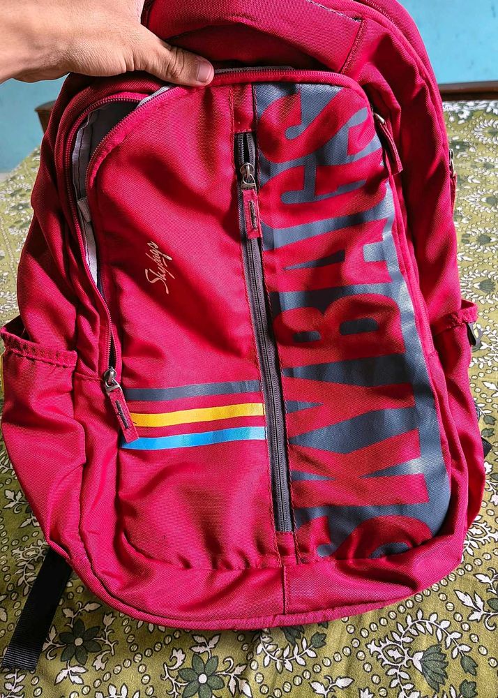 Skybags Backpack Unisex Red Printed