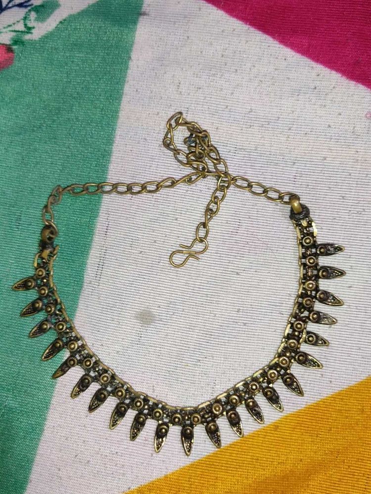 Boho Antique Gold Necklace