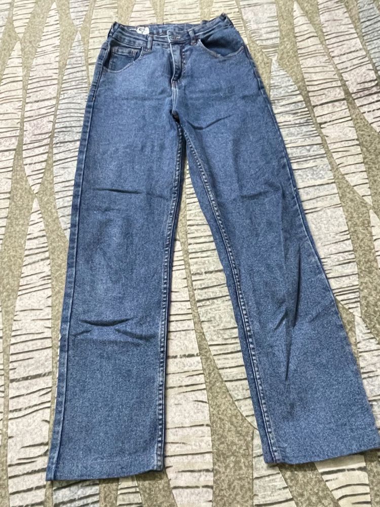 Wide Leg Denim Jeans