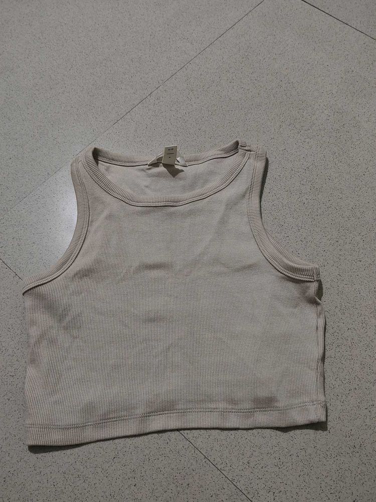 Ribbed Crop Tank Top