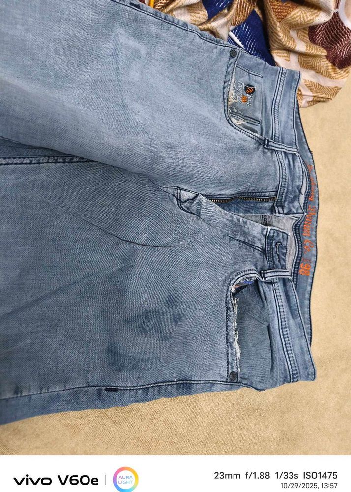 Light Wash Denim Jeans