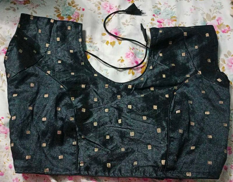 Elegant Black Readymade Blouse