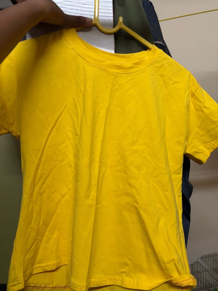 Yellow Crop Top
