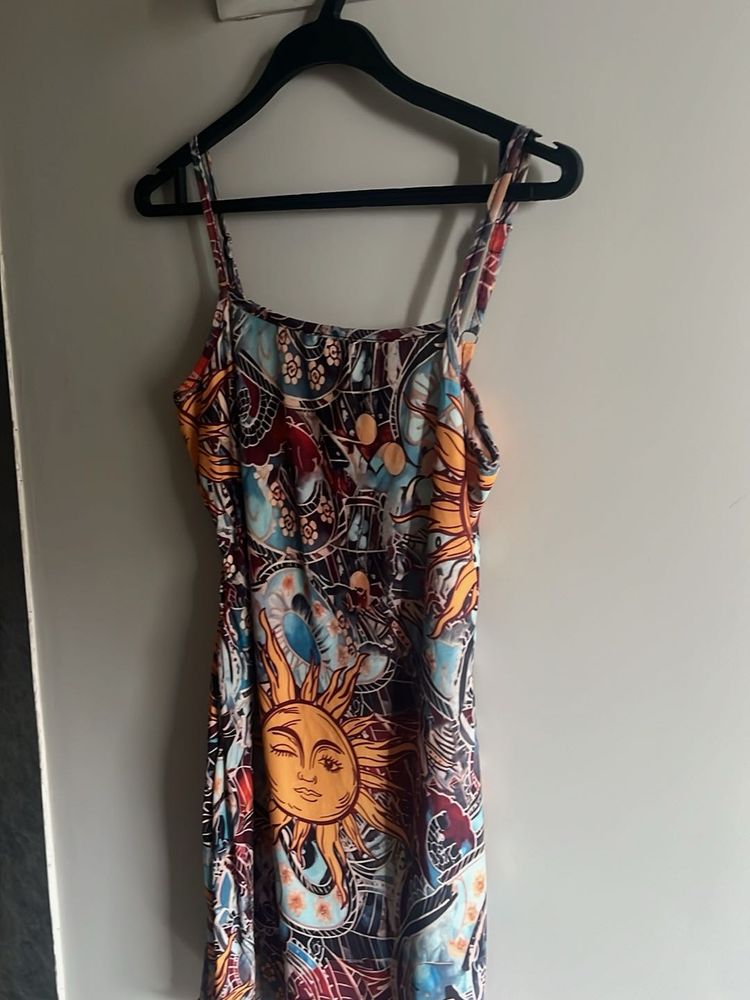 Boho Sun Print Dress