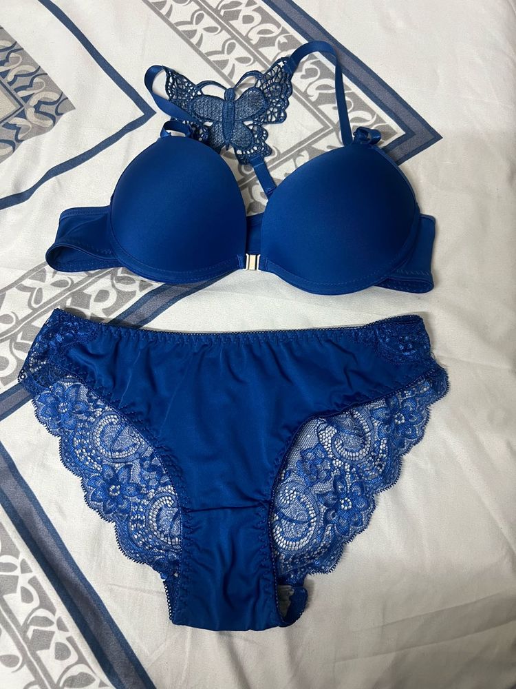 Blue Lingerie Set