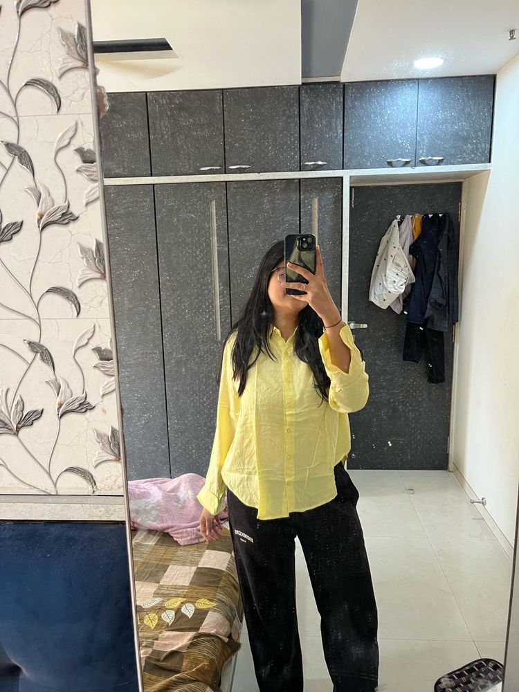 Lemon Yellow Oversized Shirt