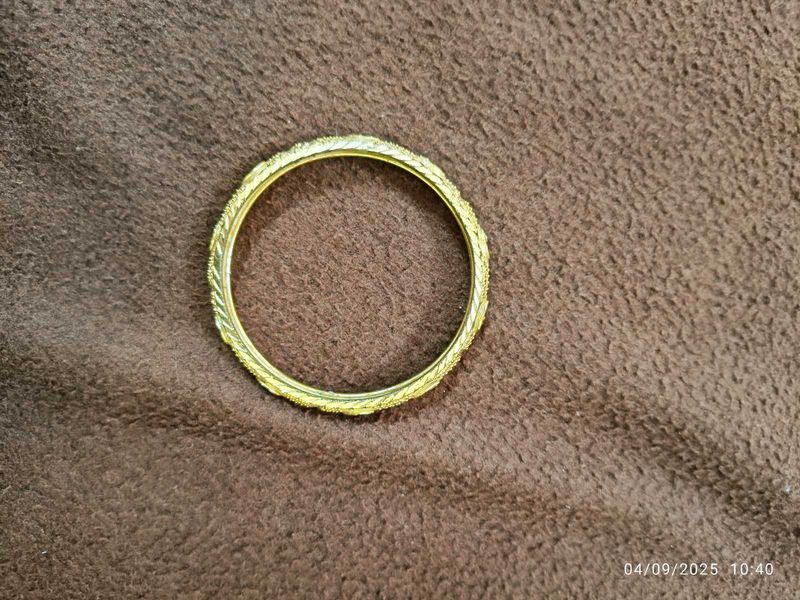 Gold Plated Antique Bangle
