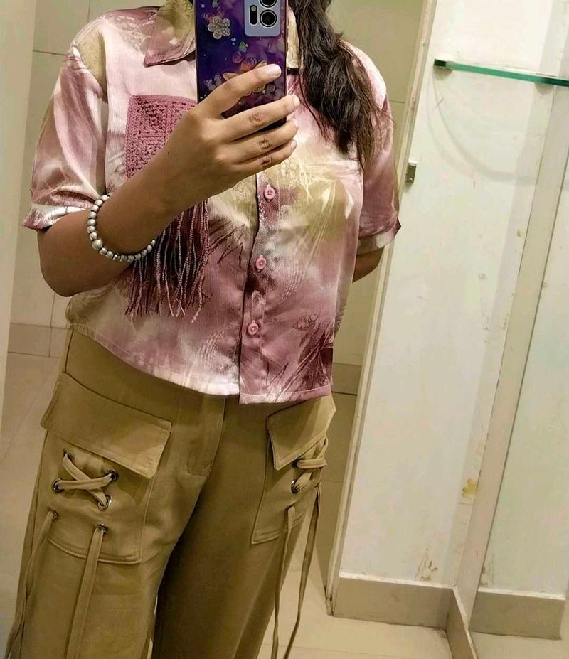 Tie-Dye Pink Shirt with trouser (combo)
