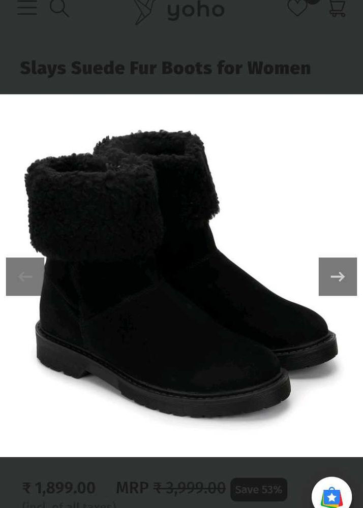 Suede Fur Boots