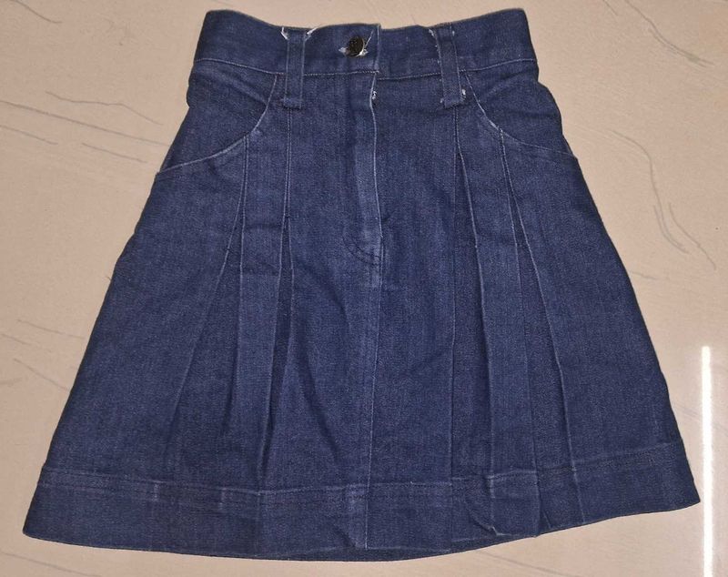 Denim Mini Skirt