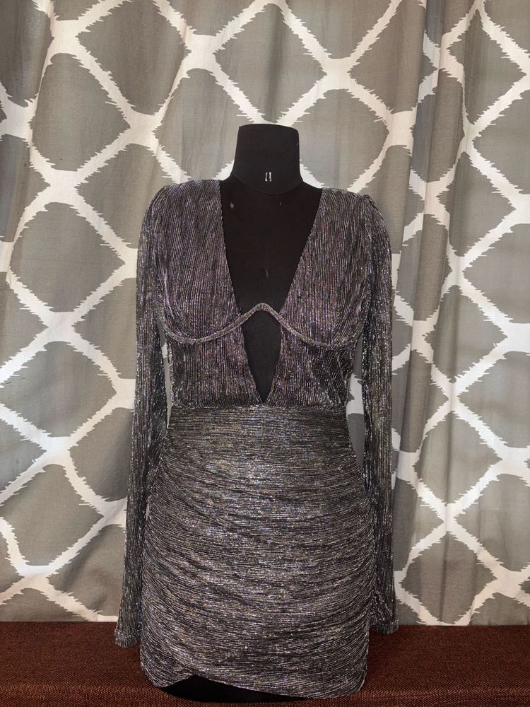 Sparkly Silver Party Dress