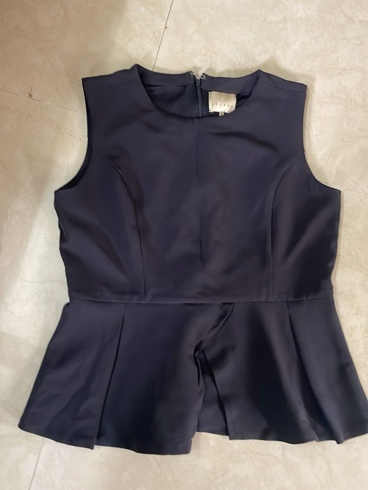 Black Peplum Top