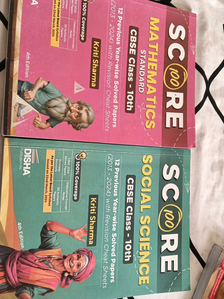 Class 10th Pyq Book ( Score 💯)  Of Maths And SST