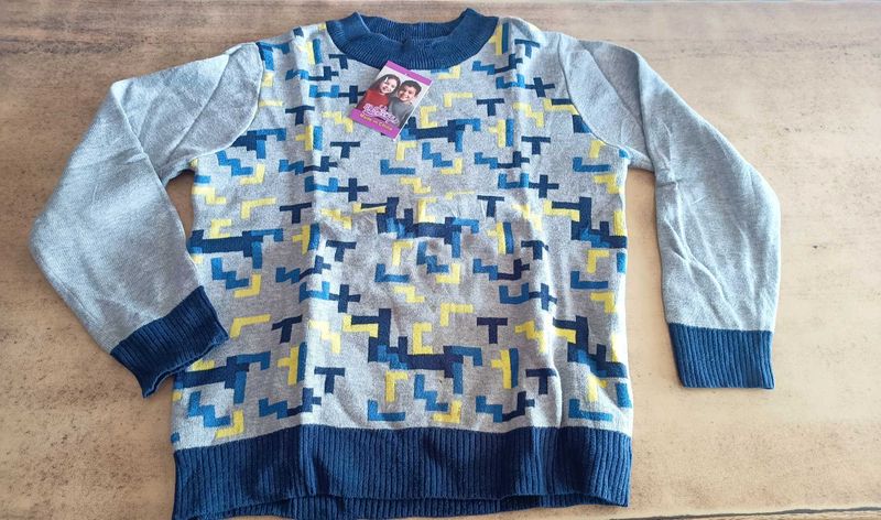 Stylish Kids' Patterned Sweater