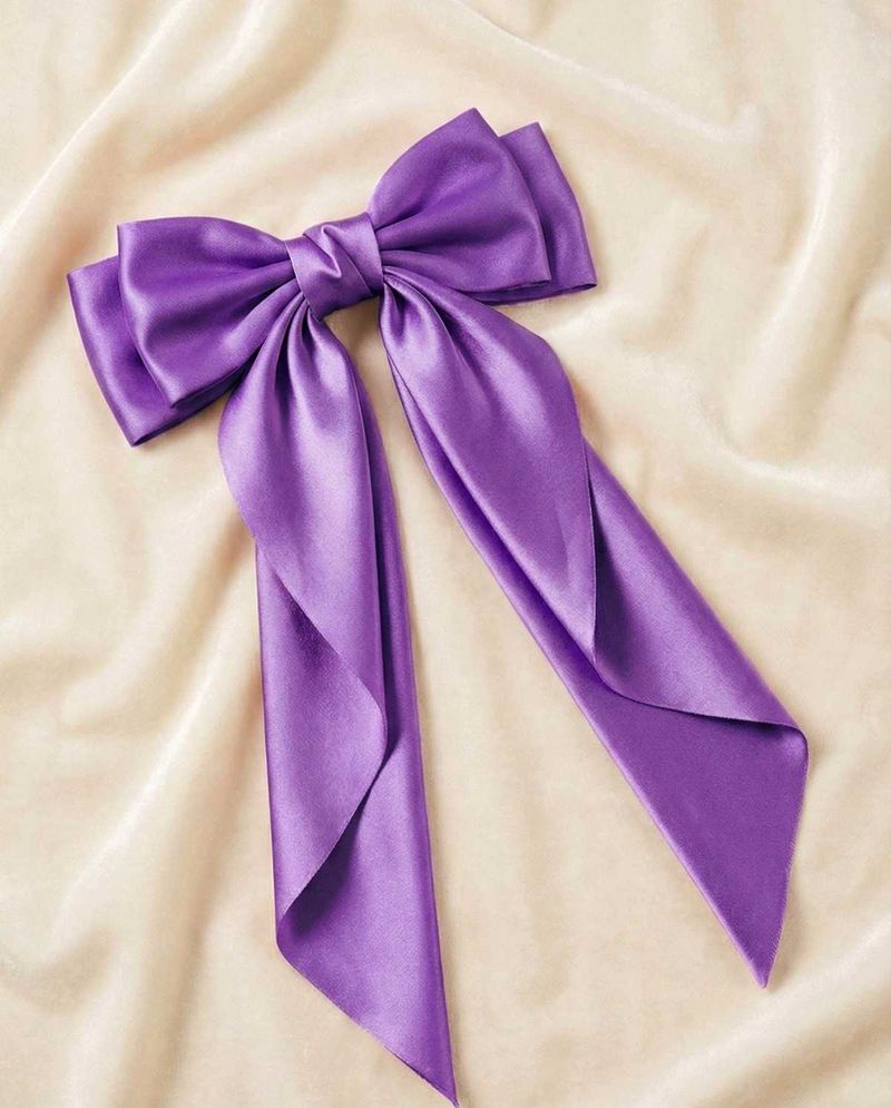 Satin Big Hair Bow And Washable 😊