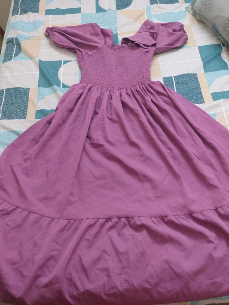 Purple Midi Dress