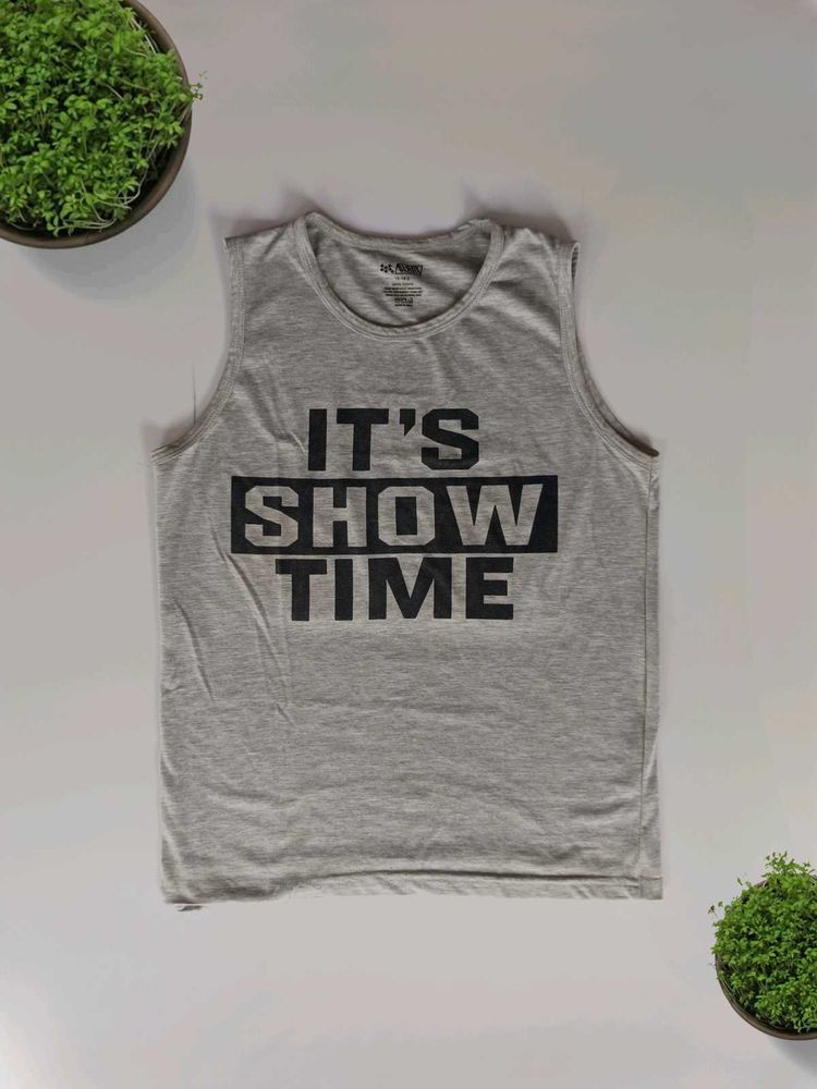 Grey Sleeveless Tank Top