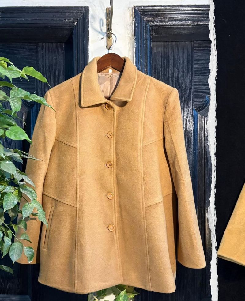Vintage Tan Wool Coat