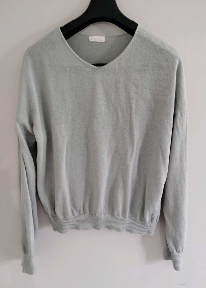 V-Neck Knit Sweater