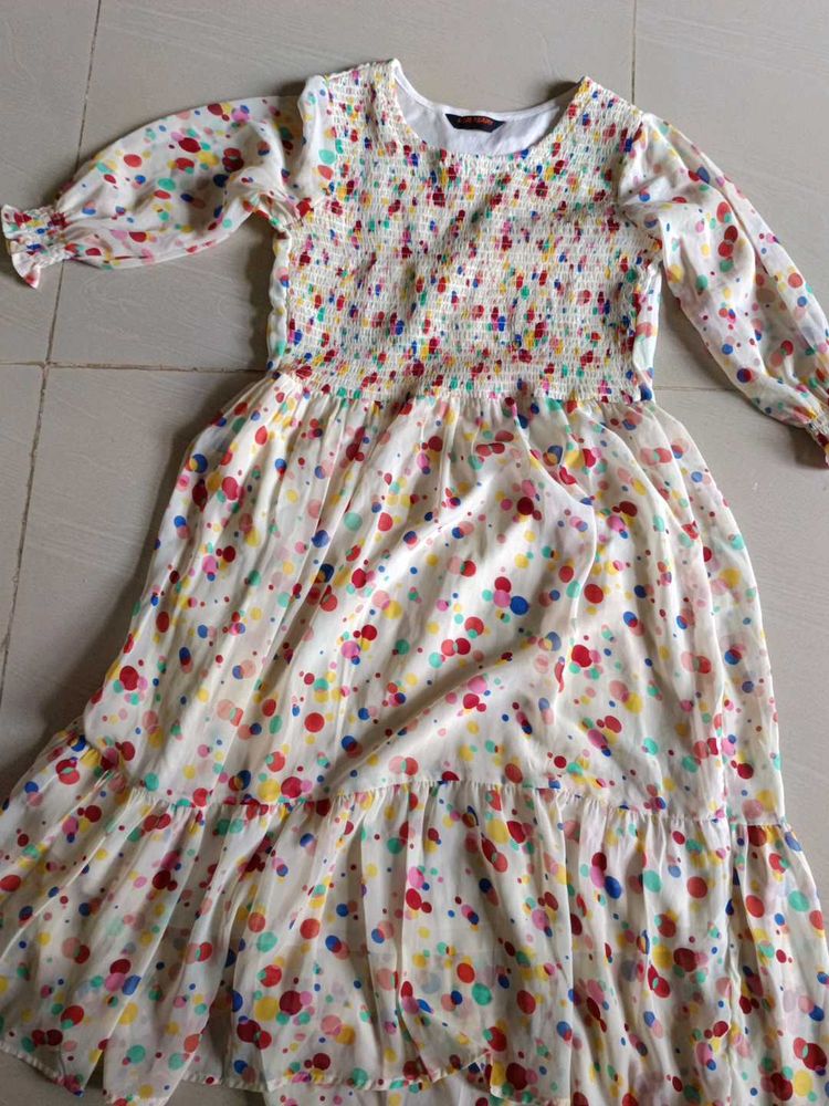 Colorful Polka Dot Dress