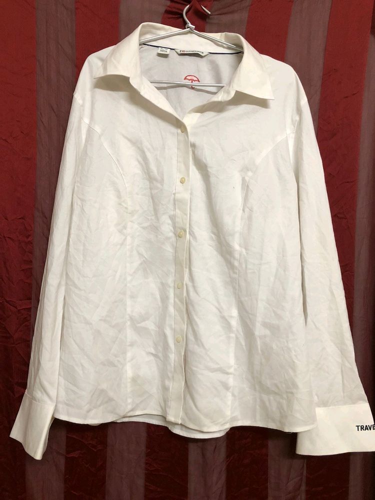 Cutter &amp; Buck White plain Shirt