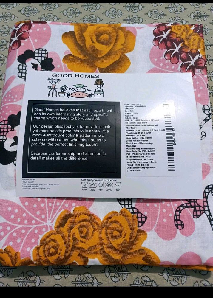 Bedsheet With Pillow Cover