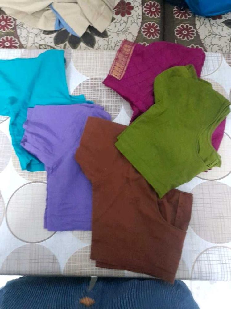 Assorted Saree Blouses - Set of 7