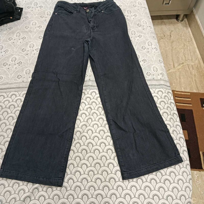 Wide Leg Denim Jeans