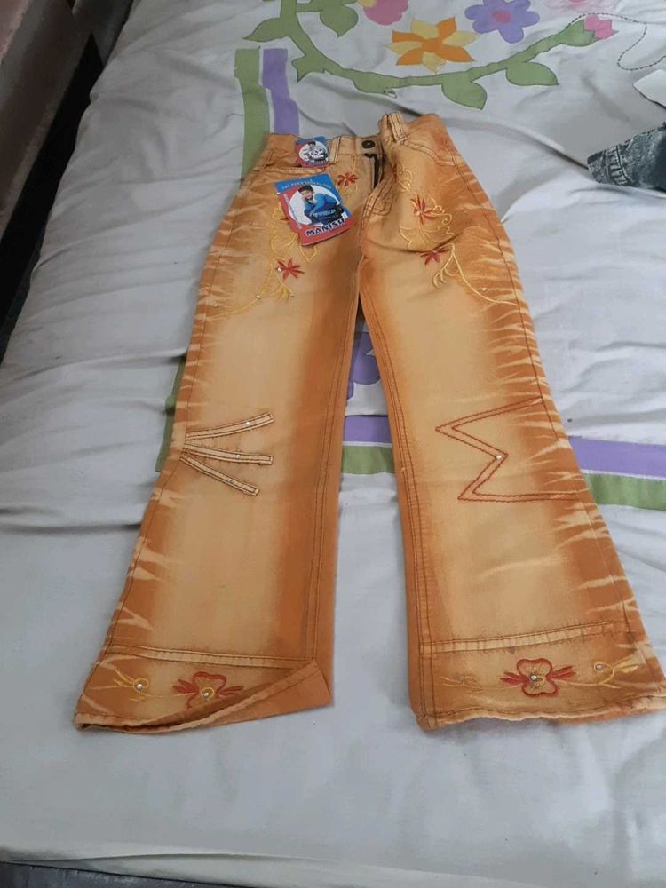 Stylish Embroidered Jeans