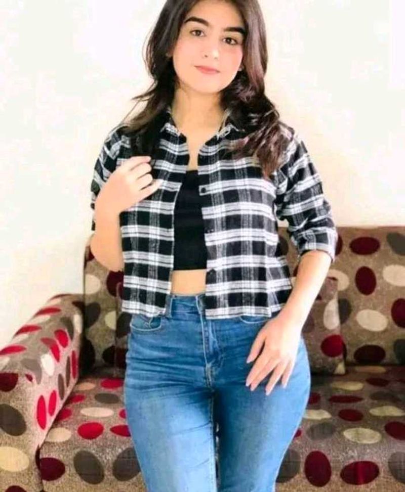 Trendy Plaid Flannel(two piece)