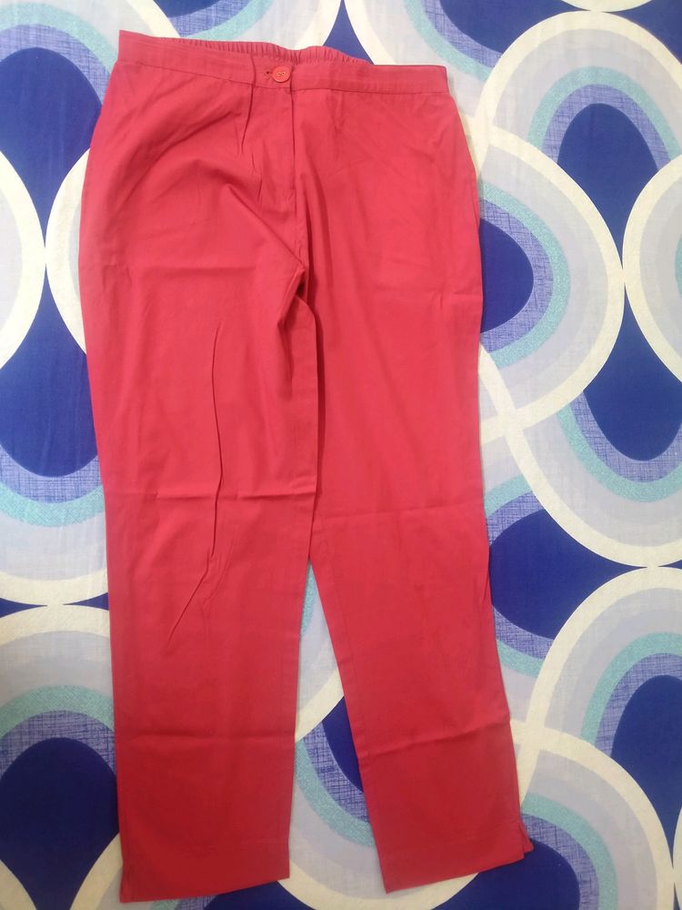 Stright Fit Pant With Insert Pocket (Colour ~ Maroon)