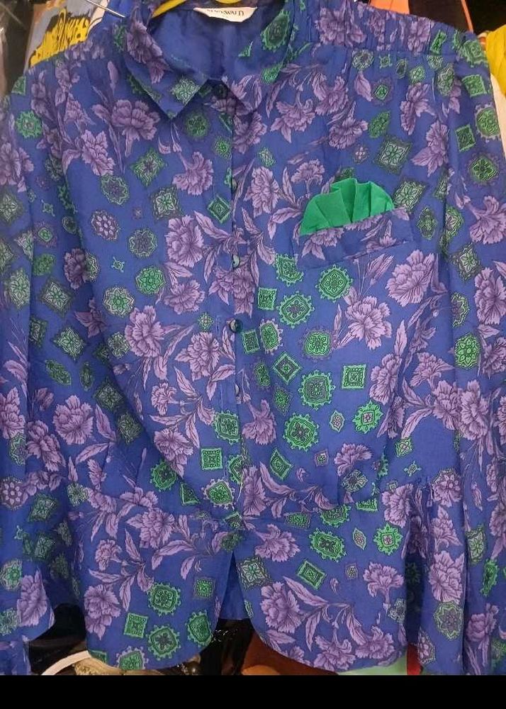 Vintage Floral Button-Down